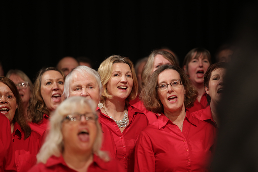 Concert photo of Bath Community Gospel Choir performing